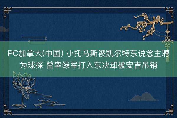 PC加拿大(中国) 小托马斯被凯尔特东说念主聘为球探 曾率绿军打入东决却被安吉吊销