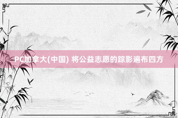 PC加拿大(中国) 将公益志愿的踪影遍布四方